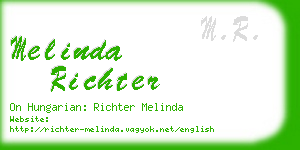 melinda richter business card